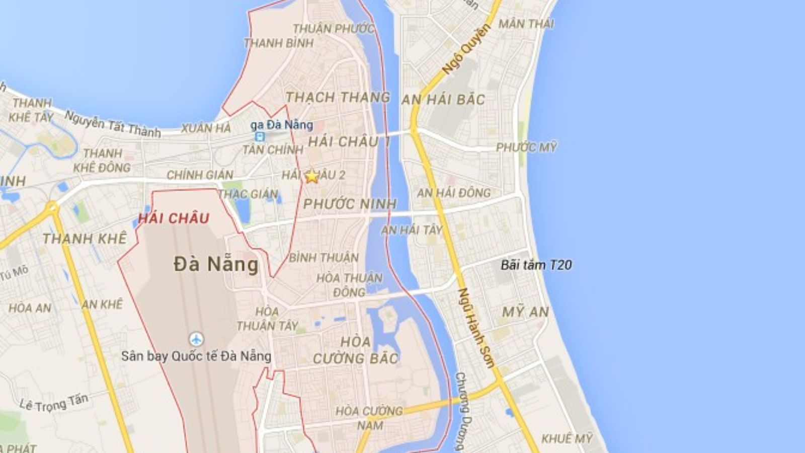 Bản đồ quận Hải Châu Đà Nẵng