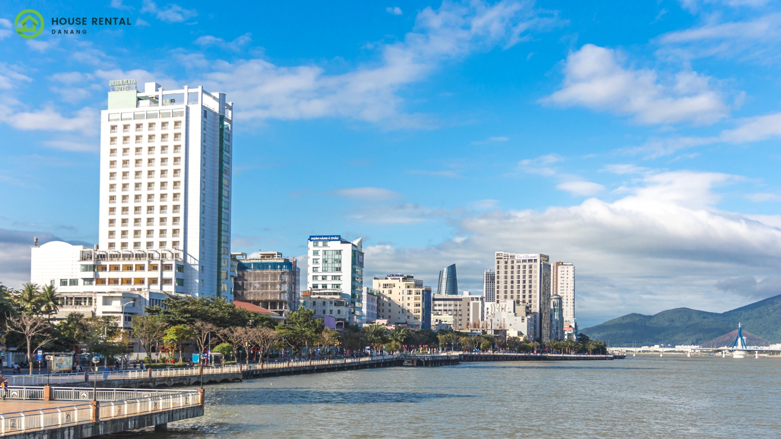A city with tall buildings and a body of water that has a high Safety Level in Da Nang.