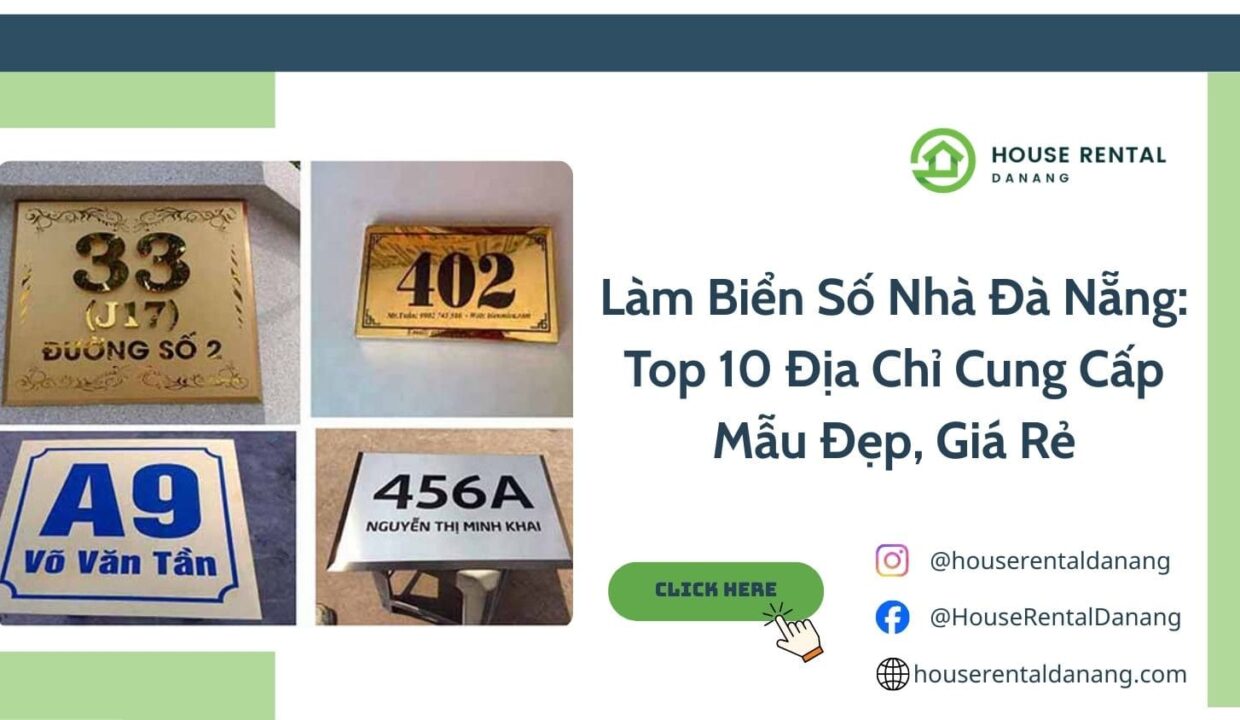 Làm Biển Số Nhà Đà Nẵng