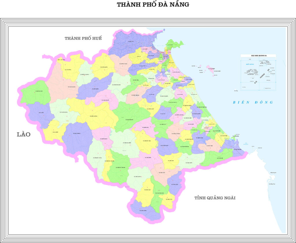 Bản Đồ Hành Chính Thành Phố Đà Nẵng Bản Đồ Hành Chính Thành Phố Đà Nẵng 2025: Chi Tiết 94 Phường Xã Sau Sáp Nhập