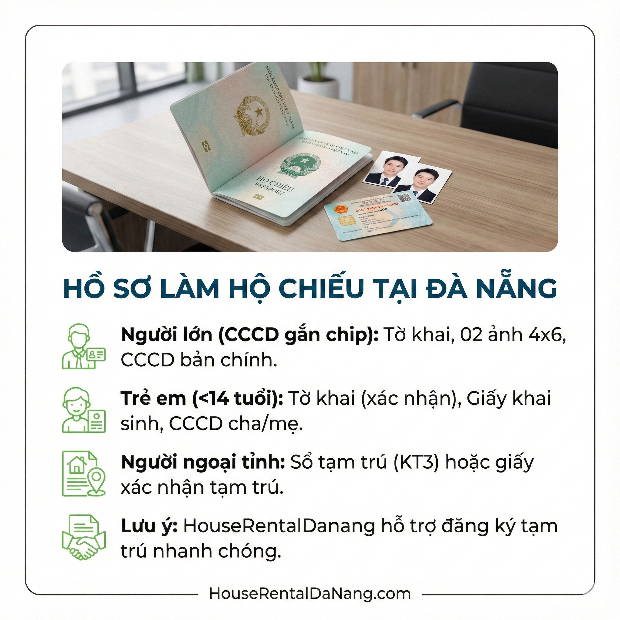 làm hộ chiếu tại Đà Nẵng