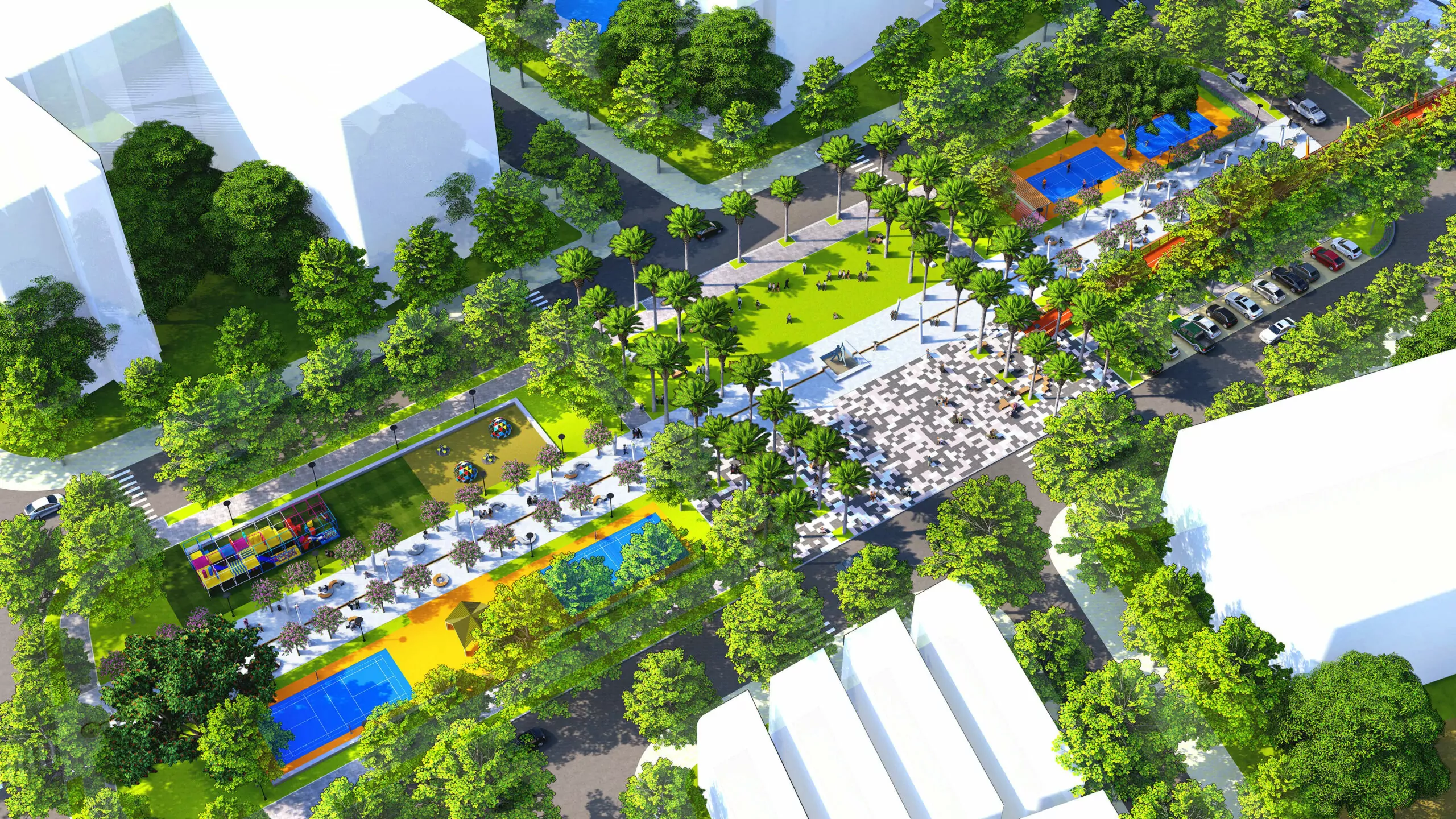 FPT Plaza 2 wider FPT City landscape visual