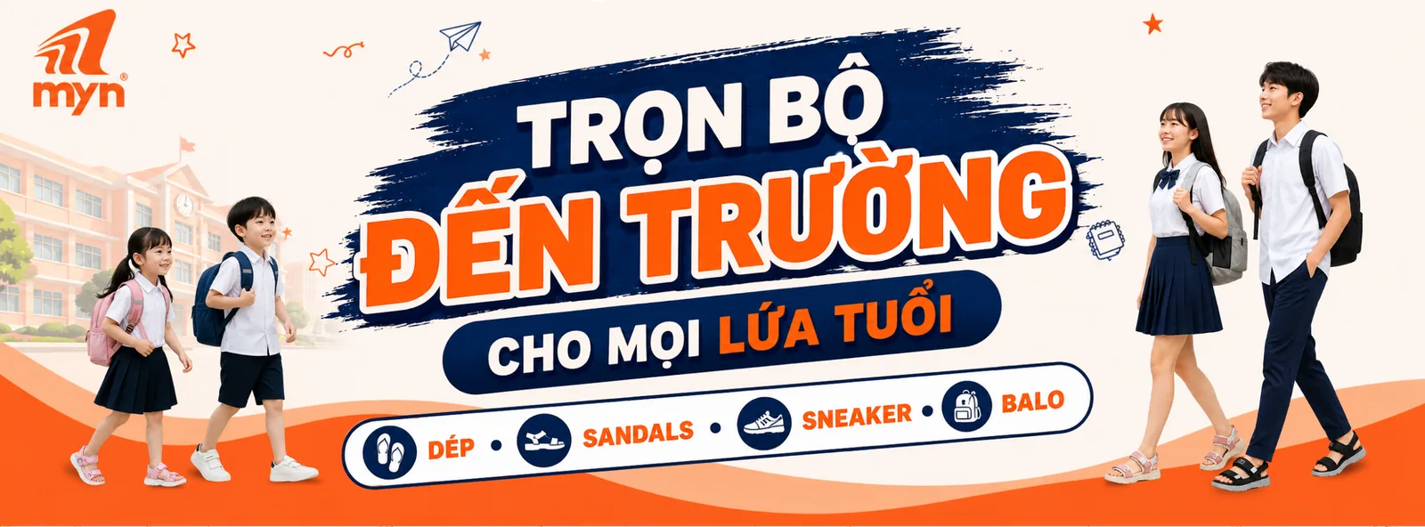 Ảnh bìa Fanpage Giày Myn, shop giày thể thao tại Núi Thành Đà Nẵng