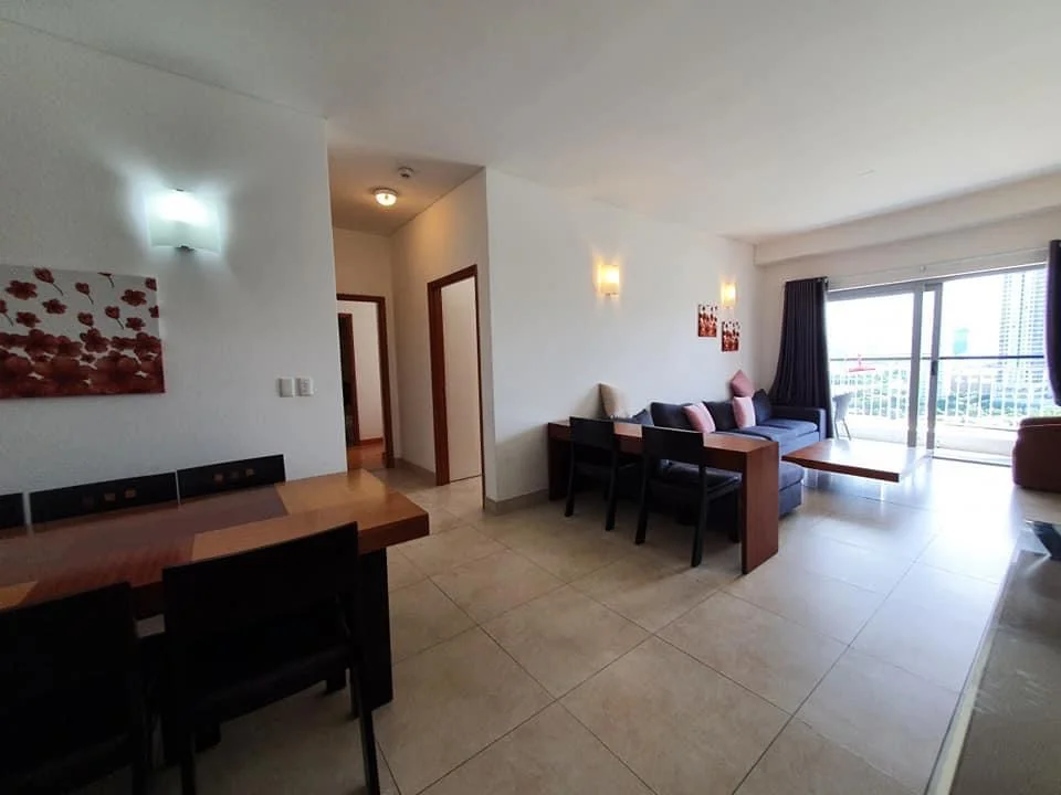 Indochina Riverside Towers apartment living room with balcony