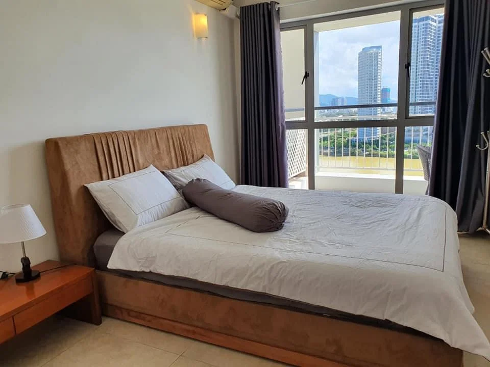 Bedroom in an Indochina Riverside Towers apartment